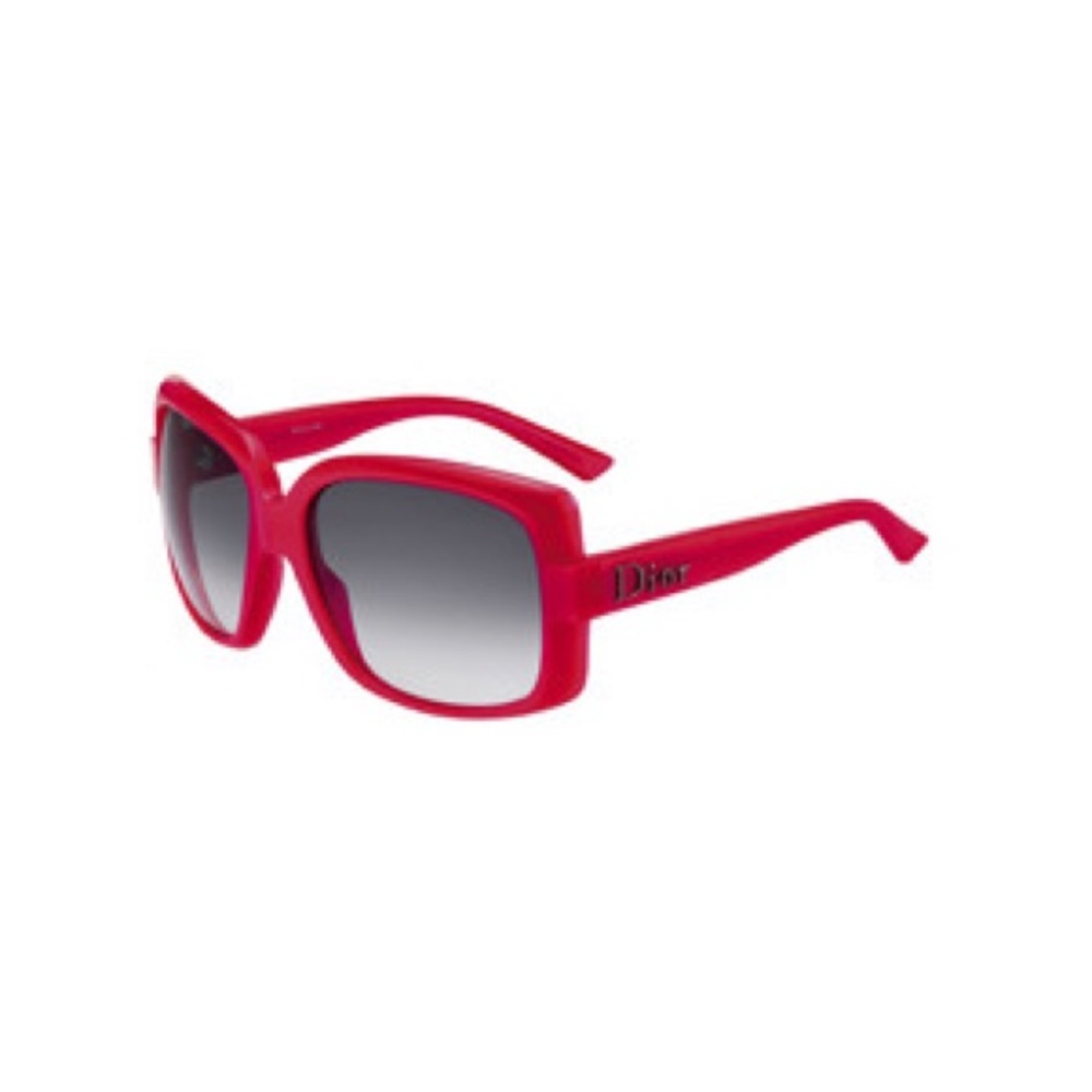 Red Dior sunglasses